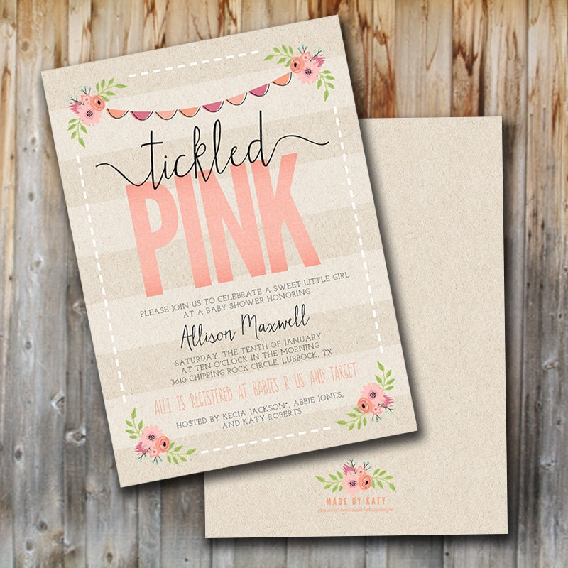 Tickled Pink Invitations 2