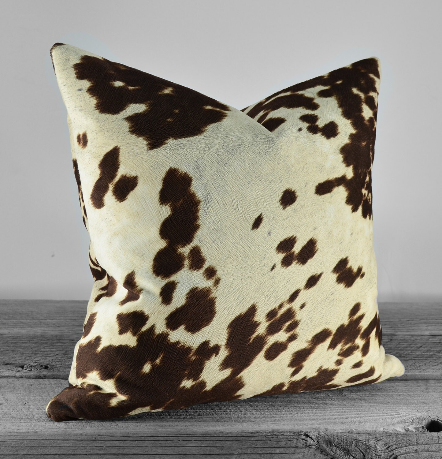 faux cow pillow