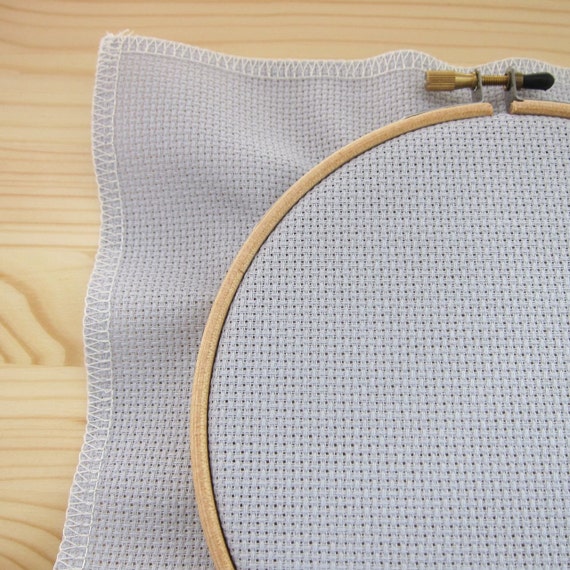 16 Count Aida Cloth Cross Stitch Fabric Touch of Gray Aida