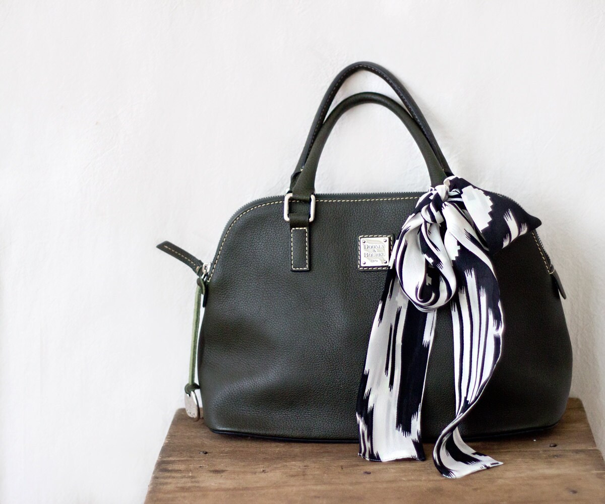 purse scarf short silk scarf silk chiffon scarf ikat scarf