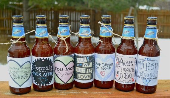 Wedding Beer Label Downloadable PDF-