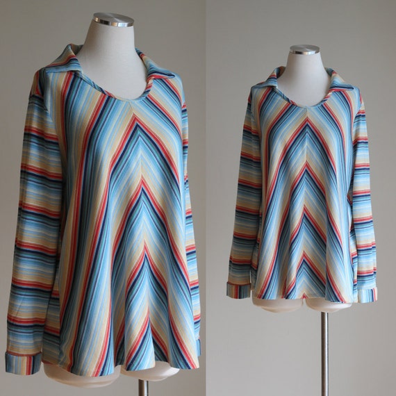 70's striped shirt