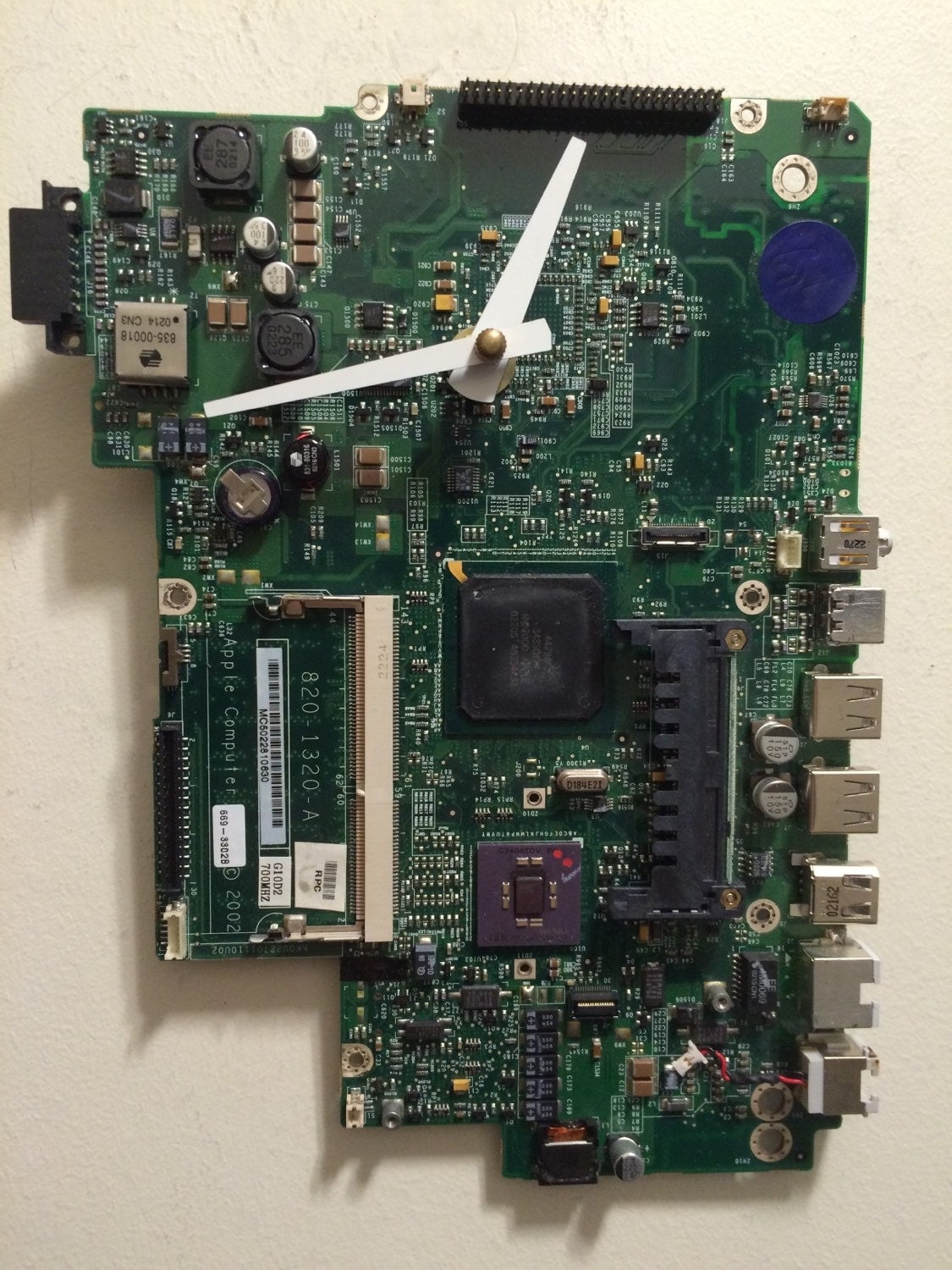 Apple Laptop Motherboard Wall Clock Steampunk Computer Clock Nerd Clock Unique Clock Circuit Board Clock Recycled Computer Parts steampunk buy now online