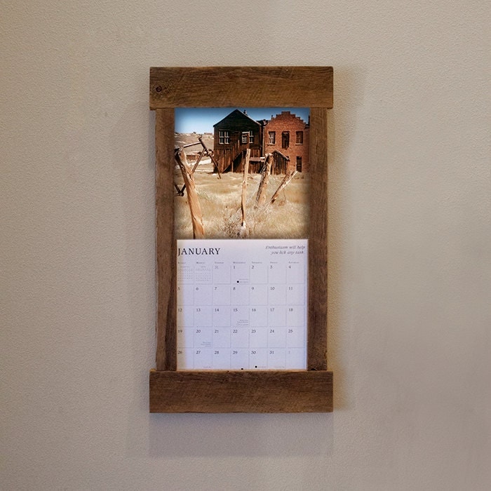 Rustic Barn Wood Calendar Holder Reclaimed by TumbleweedCabin