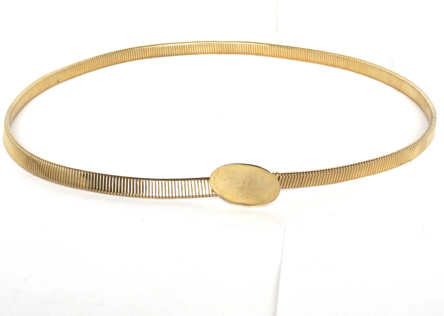 Vintage GOLD BELT Thin Snake Chain Slinky Sleek High End