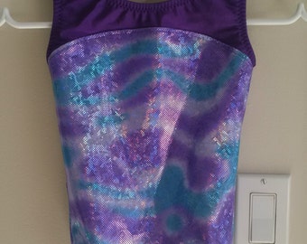 New Gymnastic Leotard - Purple and Blue - Multiple Sizes