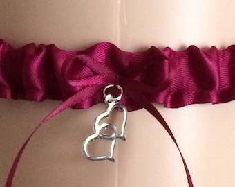Burgundy Tossing Wedding Garters, Prom Garters, Costume Garters, Bridal Garters, Garter, Bridesmaid Garter, Bridal Gift, Wedding Attire