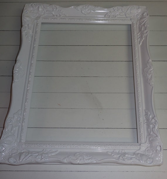 11x14 Frame / WHITE / Ornate Frames / Wedding by FromShab2Chic