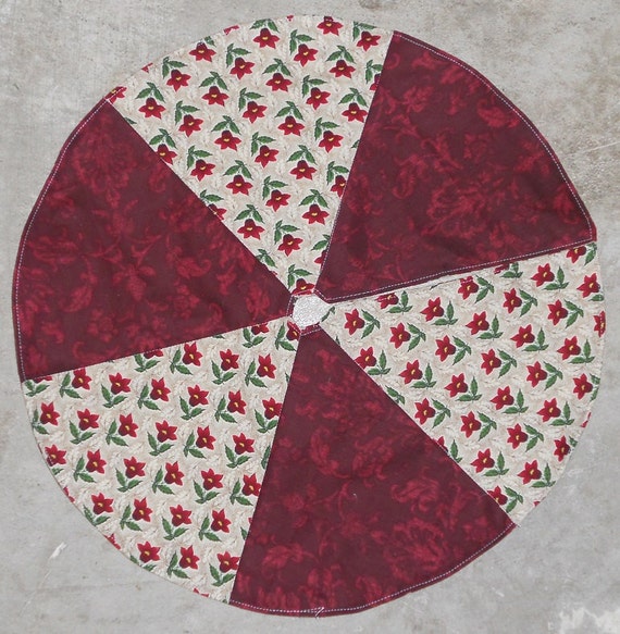 small tree skirt 14 for tabletop tree red flowers small tree skirt 14 for tabletop tree red flowers