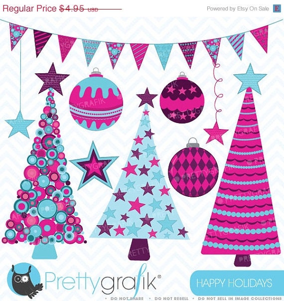 80% OFF SALE Holiday christmas clipart commercial use, vector graphics, digital clip art, digital images - CL399 Il_570xn