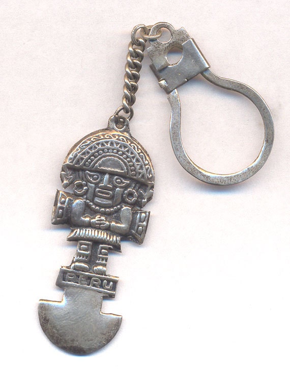 Vintage ICAN TUMI Keychain....Peru Sterling Key