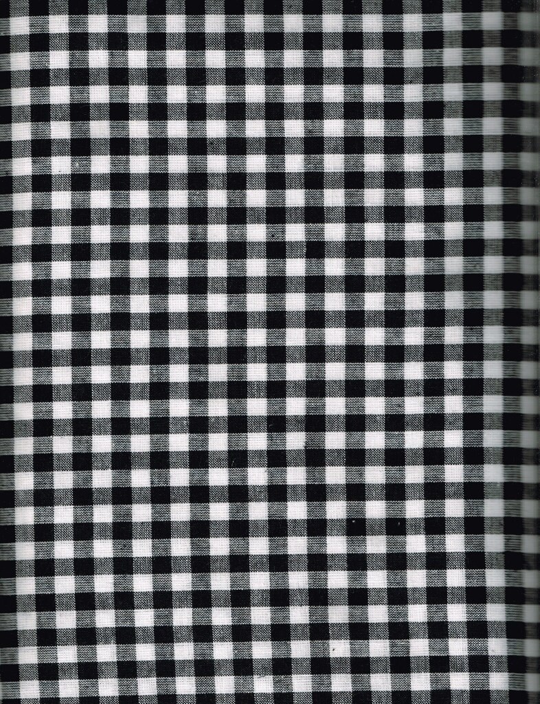 Quilt / Quilting Fabric Black and White Check by QuiltingQuestArt
