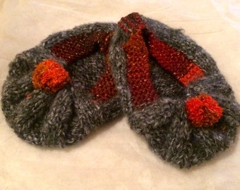 Glitzy Winter Wool Slipper Socks