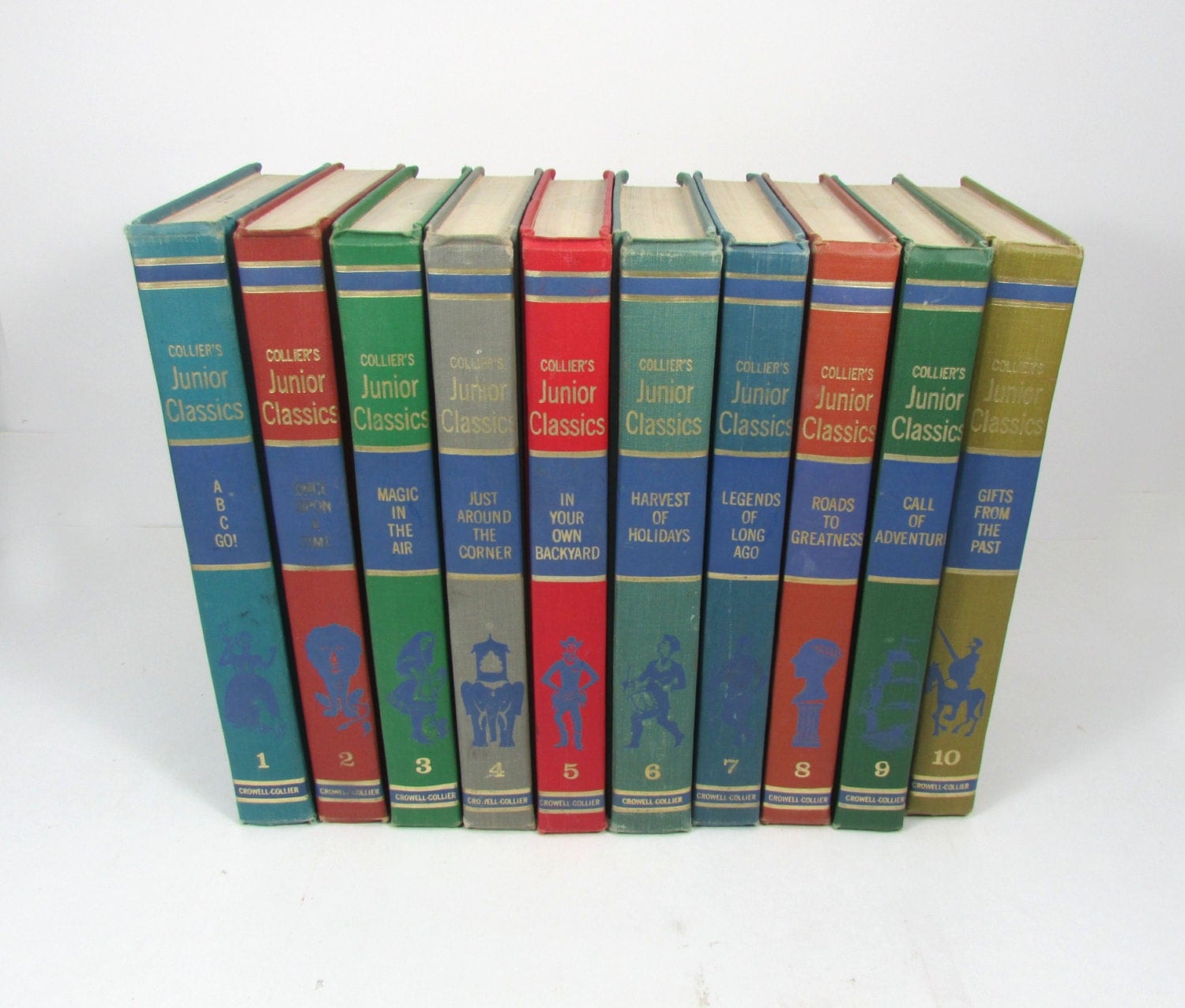 1962 Collier's Junior Classics Complete Set Volumes 1-10 Like New 1962 Collier's Junior Classics Complete Set Volumes 1-10 Like New