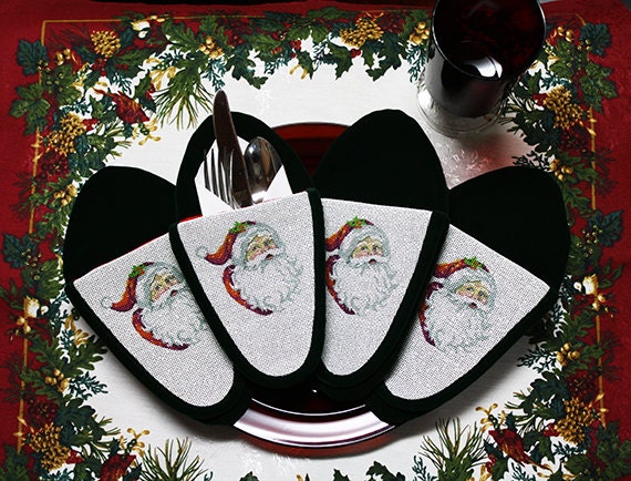 santa silverware holders holiday flatware holders santa santa silverware holders holiday flatware holders santa