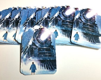Polar Express Die Cut Holiday Tags. #KAT-17