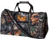Camo Duffel Bag Travel Graduation Boy Teen Woods