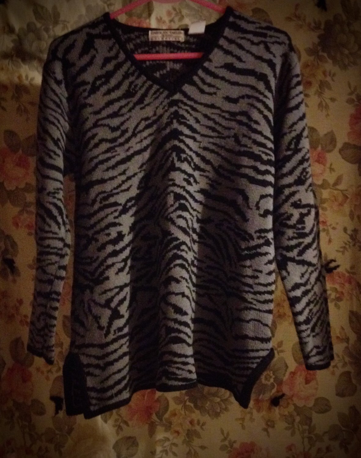 Zebra Sweater by SpookyJunk on Etsy