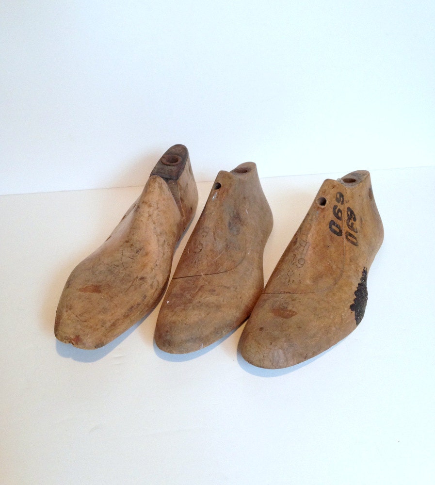 Vintage Wooden Shoe Mold Choose One or More Shoe by ShaginyAndTil