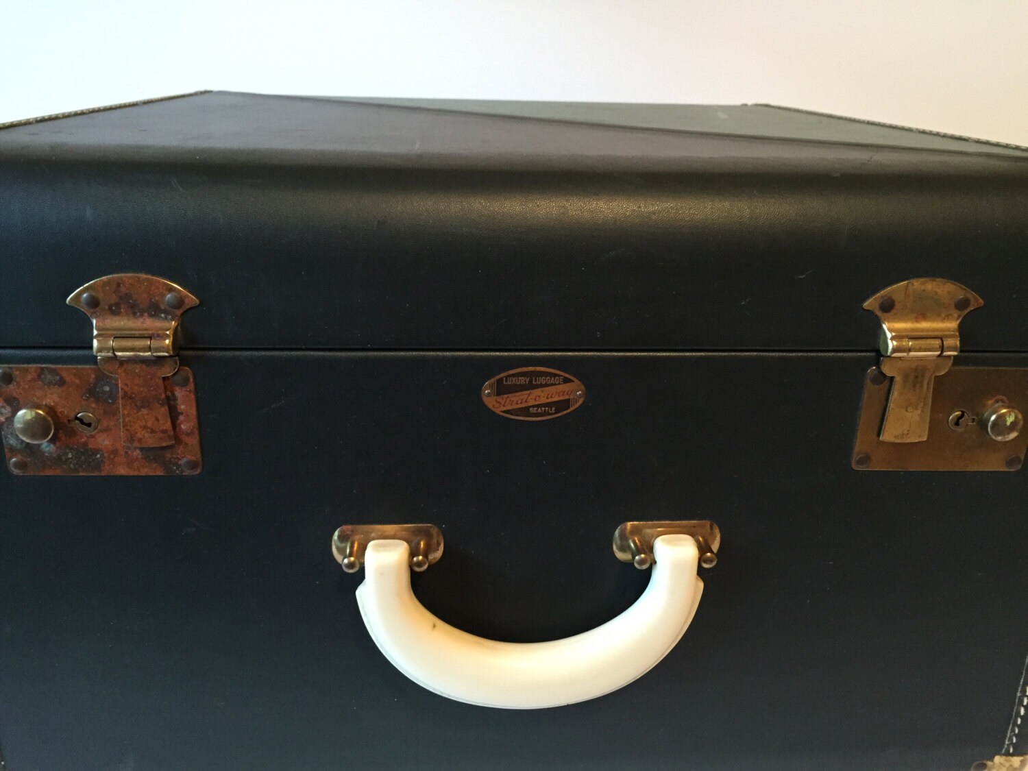 Vintage Leather Luggage Strat O Way Seattle Suitcase Travel