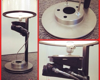 COOLEST LAMP EVER- Car parts - Industrial - Automotive - Man Cave - Racing - Modern - brake art - Mens gift