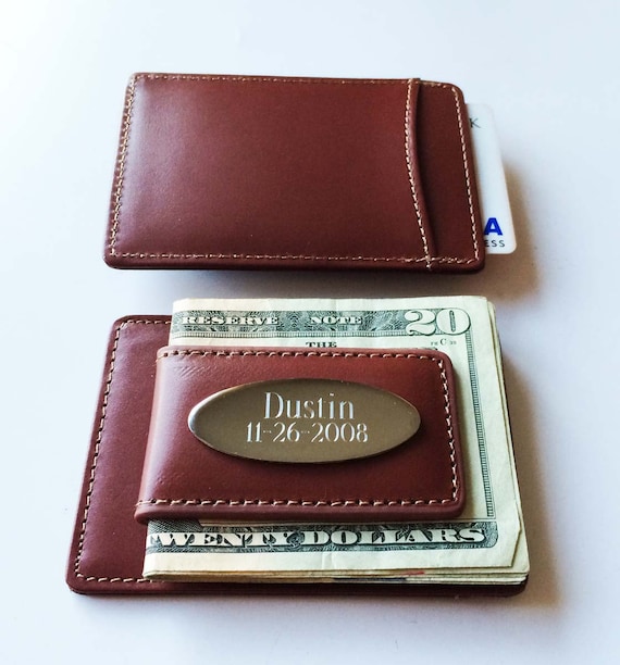 Engraved Money clip Men wallet Personalized by weddingonline16