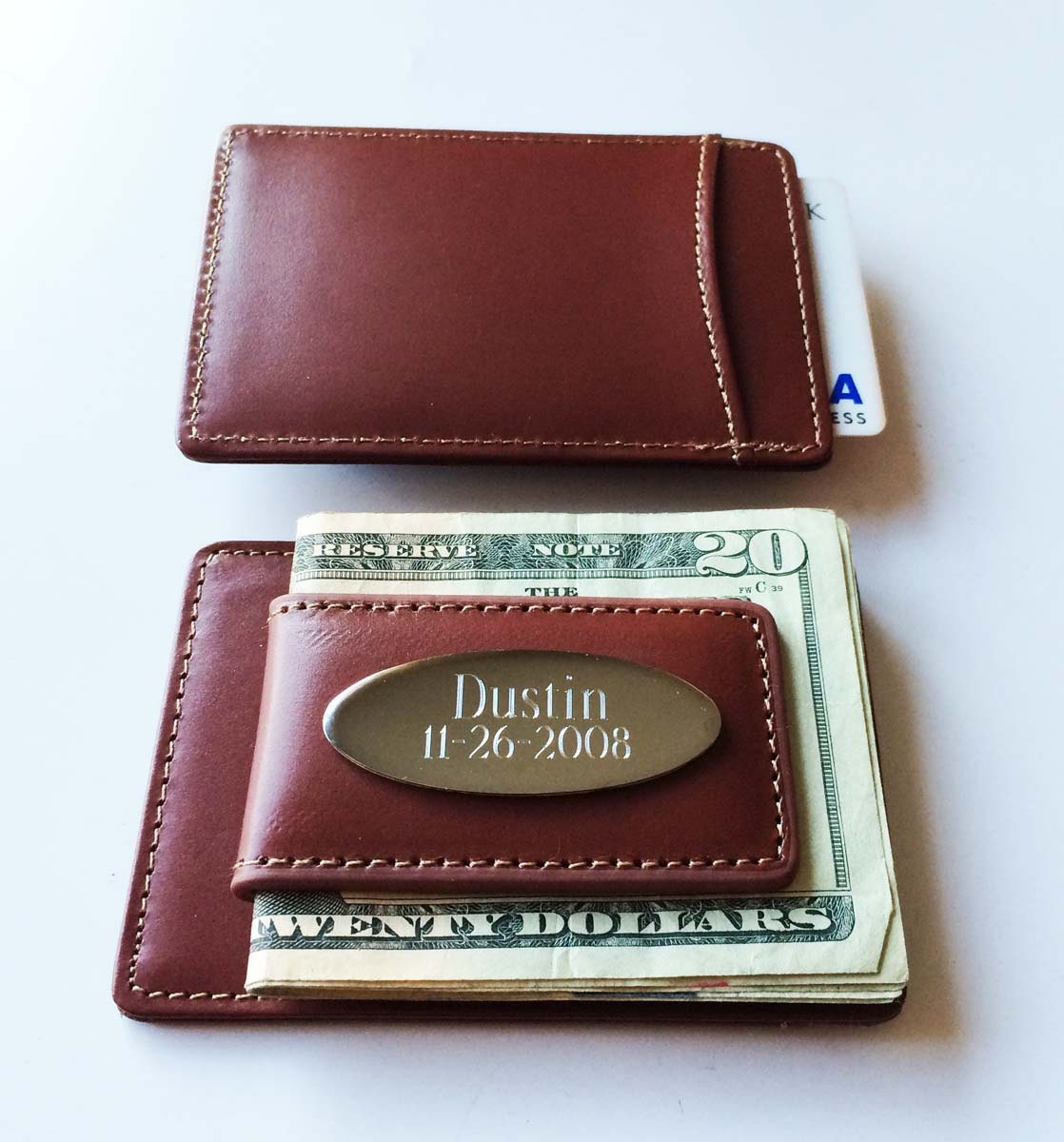 10 pcs Engraved Money clip Men wallet by weddingonline16 on Etsy