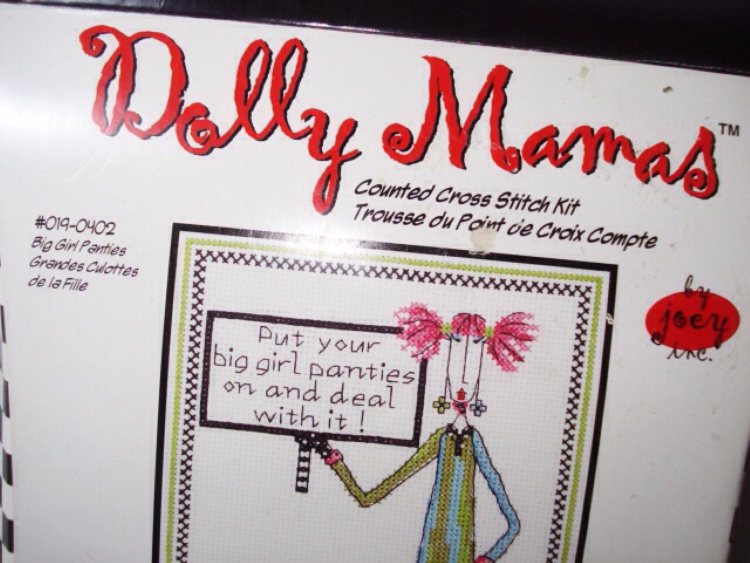 Dolly Mamas Big Girl Panties Counted Cross Stitch Kit