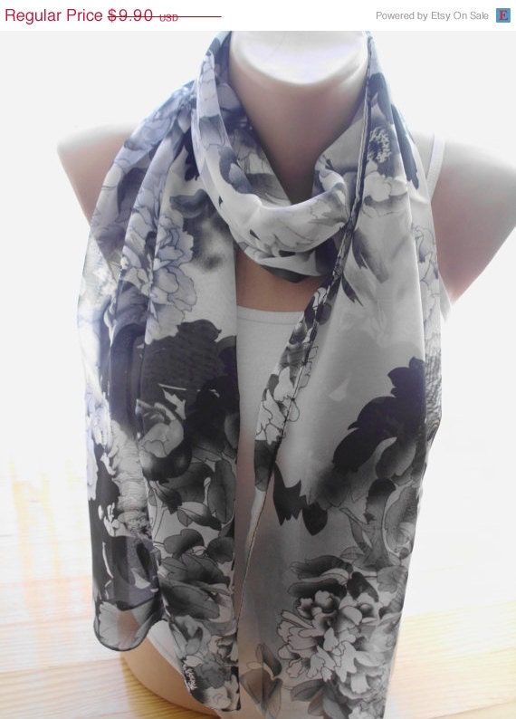 Chiffon scarf Infinity scarf fashion scarf by redrosewholesaler