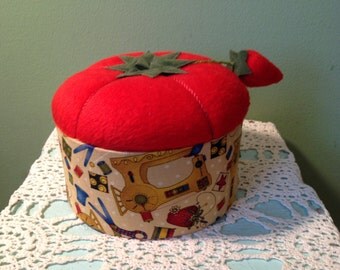 Pin Cushion Sewing Box