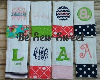 Personalized Burp Cloths