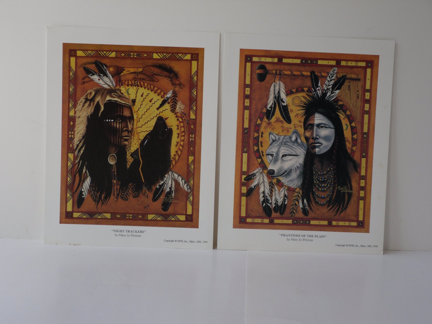 Vintage Native American Indian Wall Art Prints Mary Jo Pittman