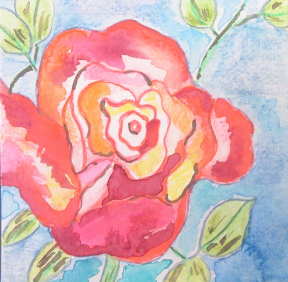 Erotic Flower Art Artwork Of Roses Delicate Flowers Original 6587