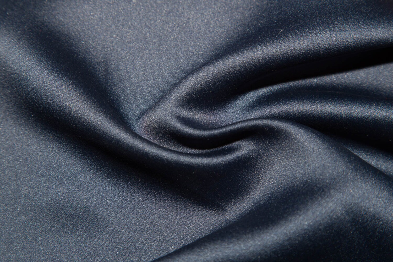 Navy Bridal Satin Fabric Shiny Heavy Weight 58 Wide