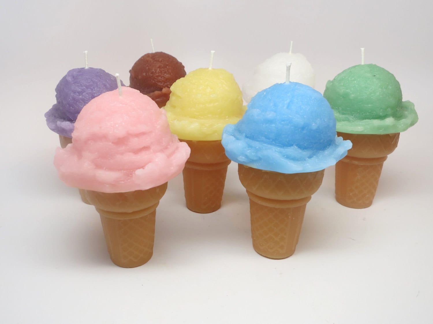 Ice cream cone candle colorful ice cream candle birthday