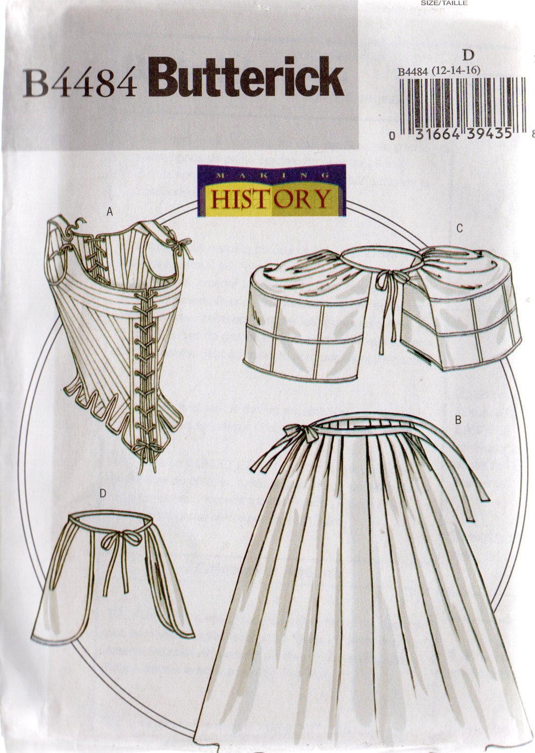 Butterick Pattern History | butterick making history pattern 4484 underpinnings misses 12 Butterick Pattern History | butterick making history pattern 4484 underpinnings misses 12