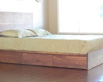 Case Bed - Platform style with 6 large storage drawers