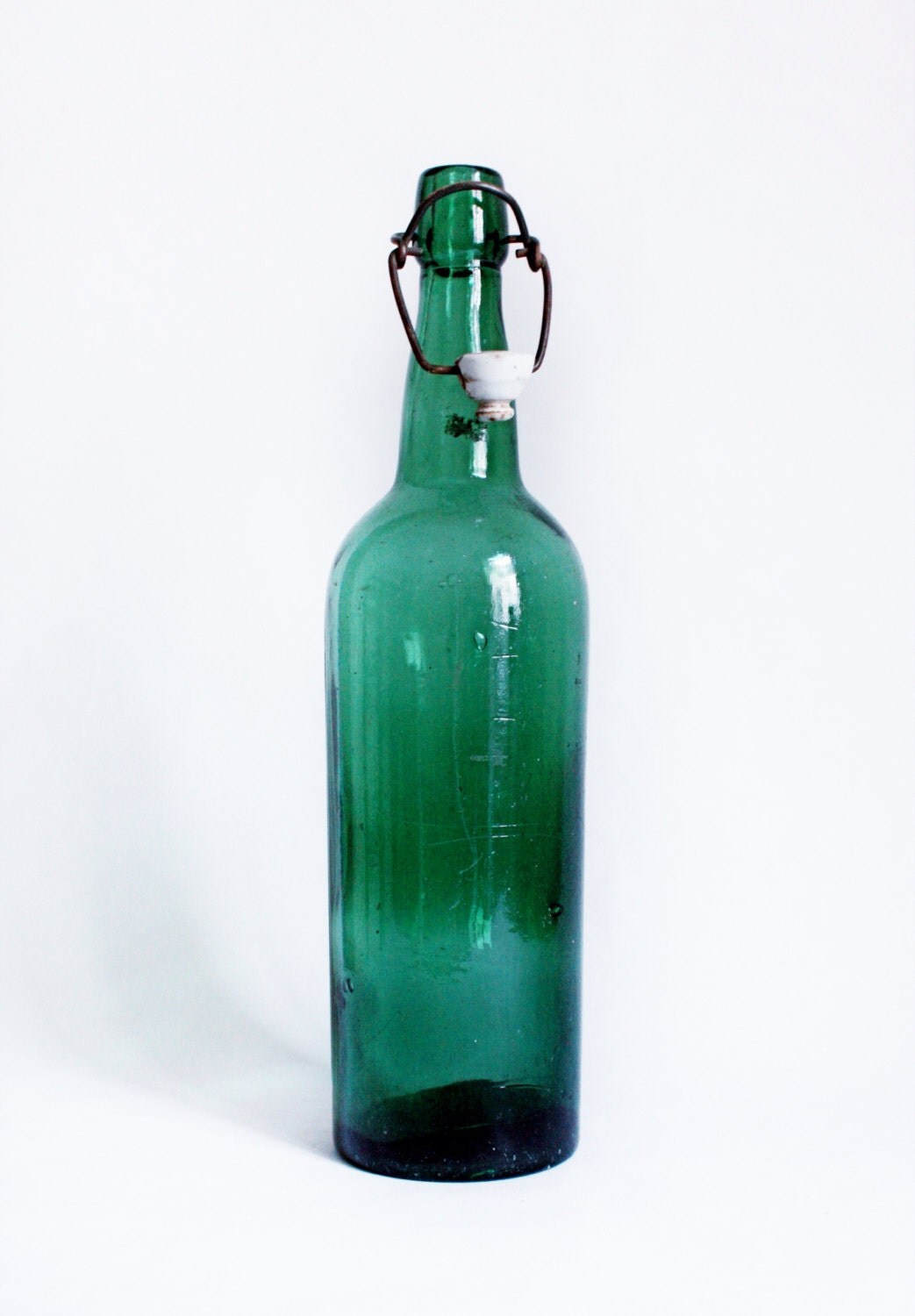 Download Vintage French Green Glass Beer Bottle with Ceramic Lid ... Yellowimages Mockups