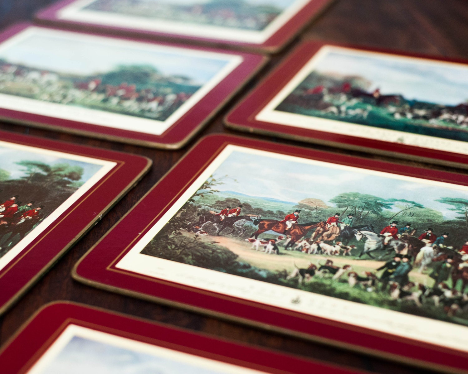 Vintage Pimpernel English Placemats Hunting by WindstoneVintage