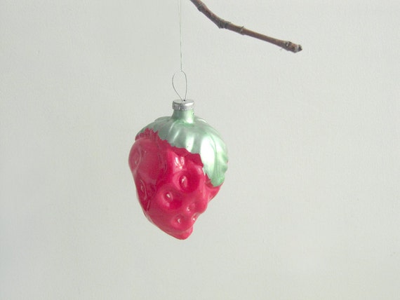 christmas tree glass ornament strawberry soviet by christmas tree glass ornament strawberry soviet by