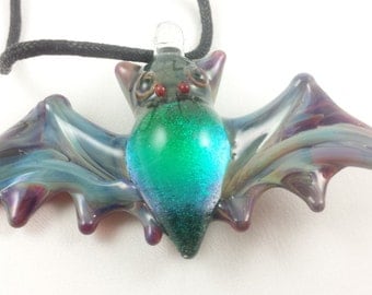 Bat - Glass Pendant Necklace