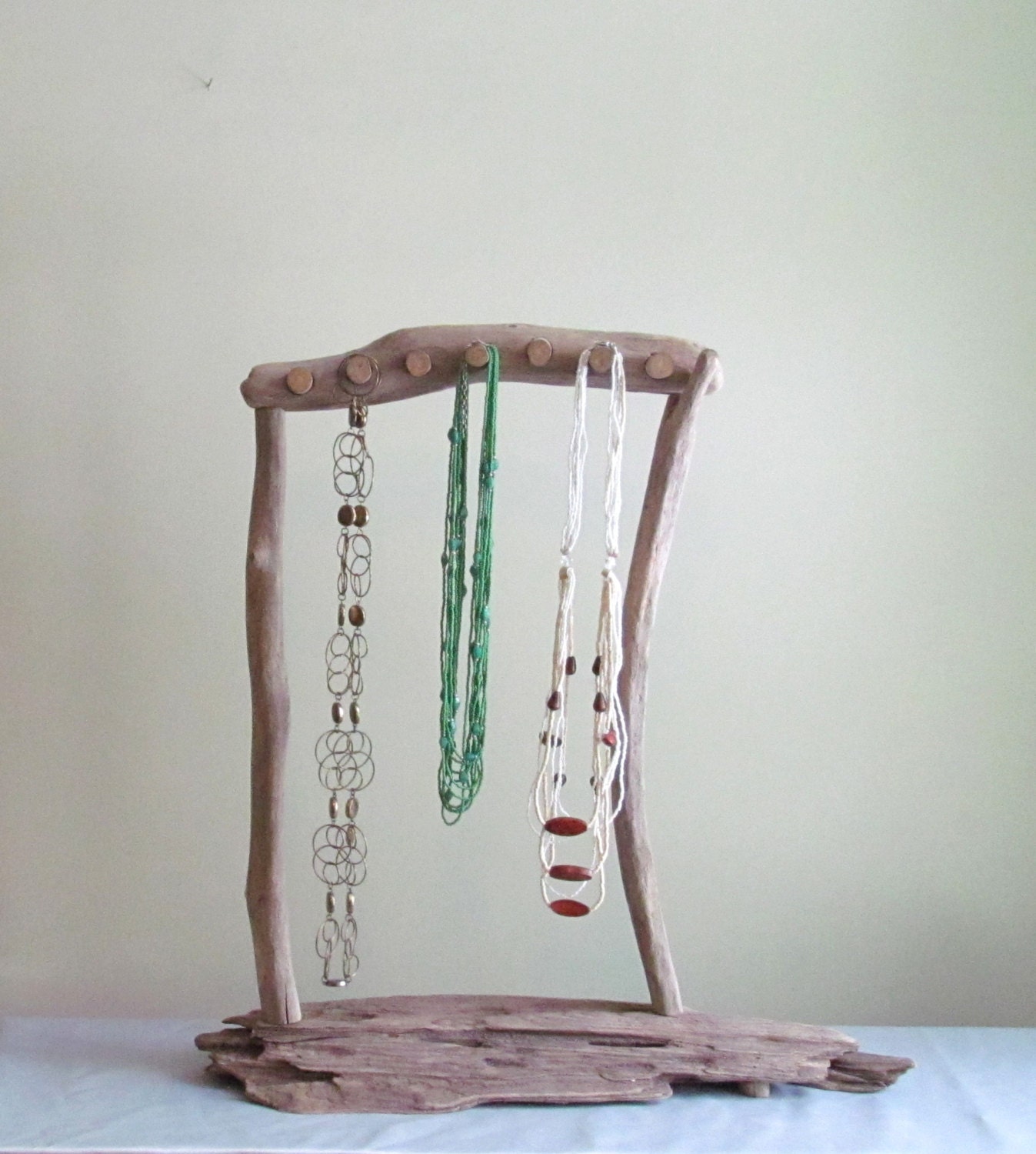Driftwood Necklace Display Driftwood Jewelry by DriftingConcepts