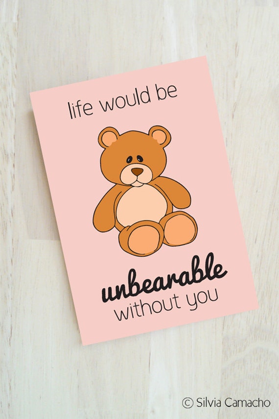 Items Similar To Life Would Be Unbearable   Hug Me I'm Yours - Funny 