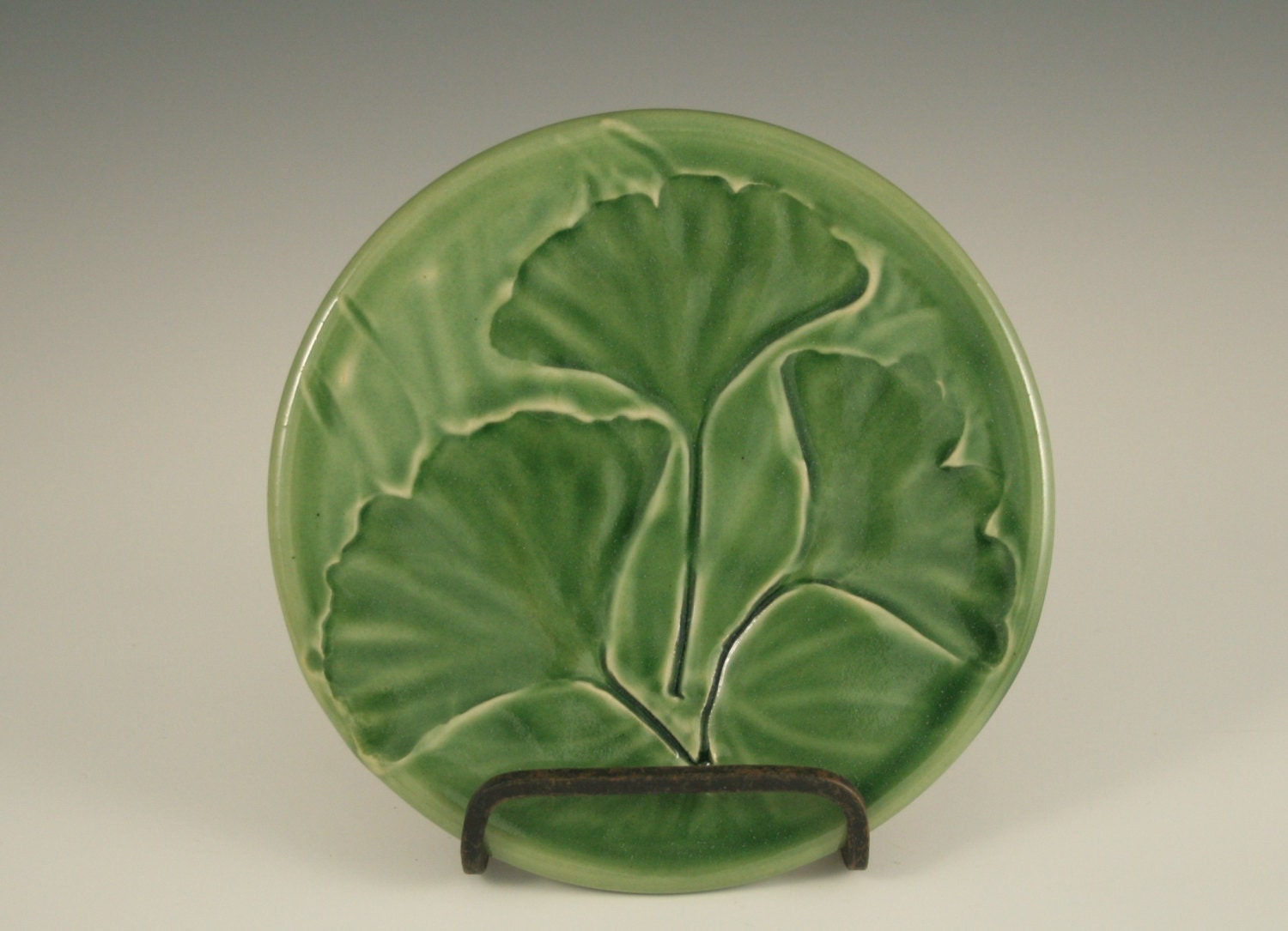 Trivet Pottery Trivet Ceramic Trivet Pot Holder Gingko