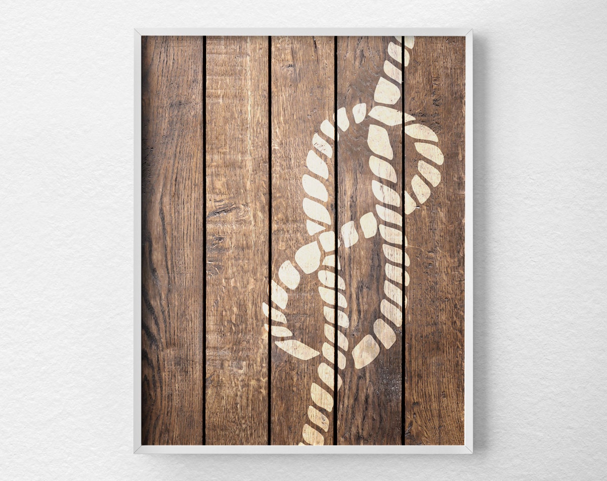 Nautical Rope Decor Nautical Print Nautical Decor Rustic