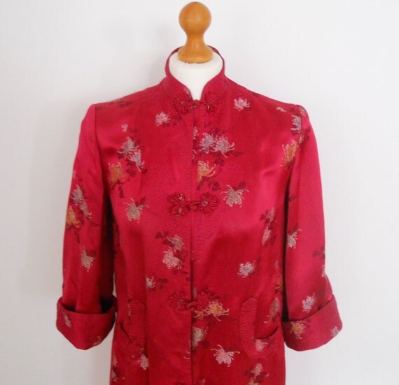 oriental satin robe
