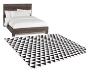 Decorative Rug, Area Rug 5x8, Black and White Rug, Geometric Rug, Modern Rug, Large Floor Rugs, Kids Floor Rugs, Geometric Decor, Office Rug
