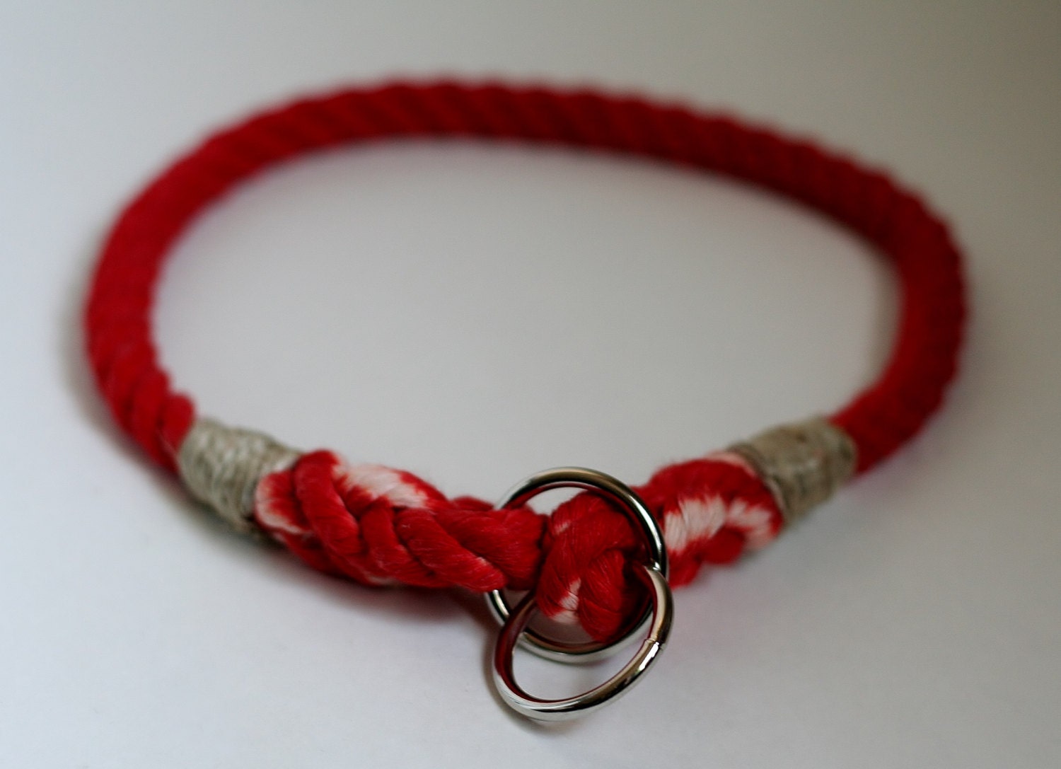 Tangerine Orange Soft Rope Dog Choke Collar