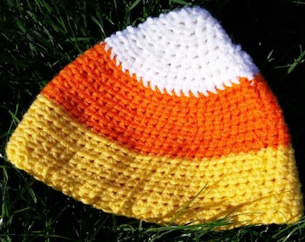 Crochet Candy Corn Hat