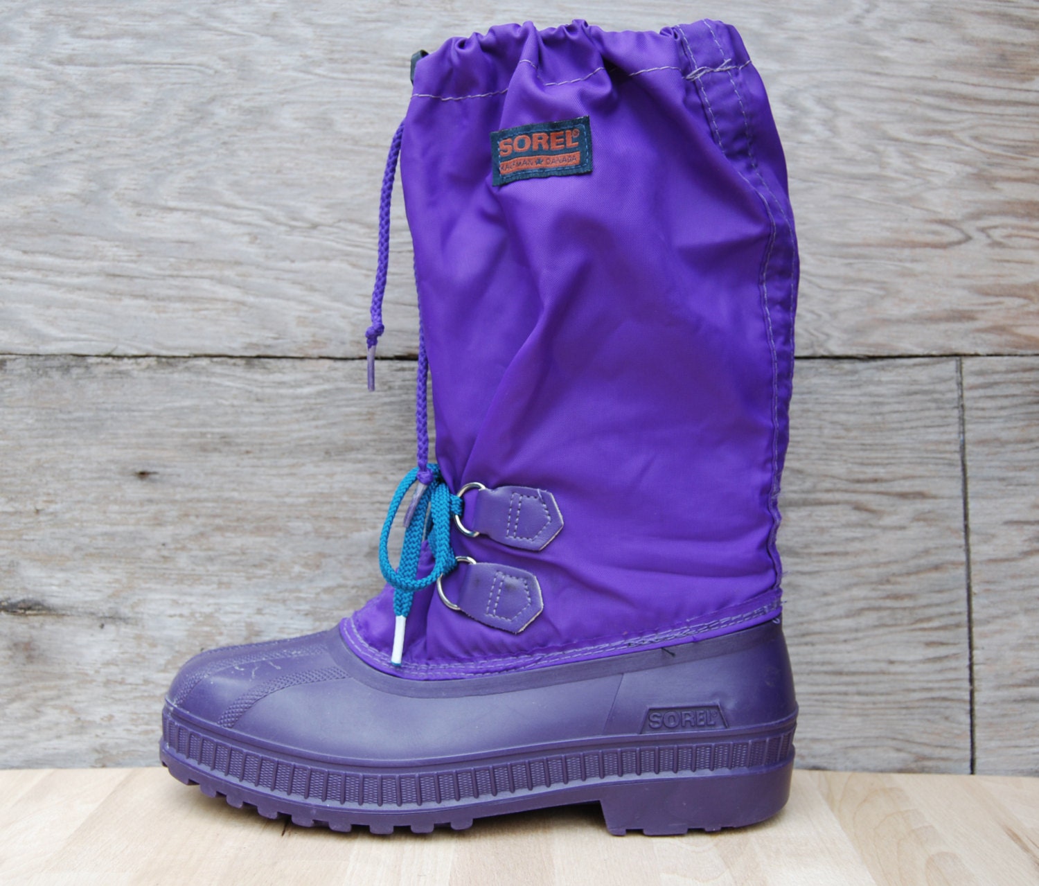 Vintage Purple Sorel Snow Boots Kaufman Made in Canada